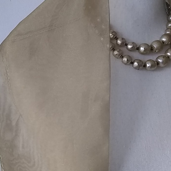 Sheer button down blouse with matching sca… - Picture 6 of 8